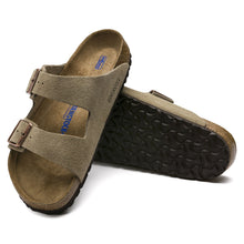 Load image into Gallery viewer, Birkenstock Arizona Suede Leather Taupe Soft Foot-bed 951301
